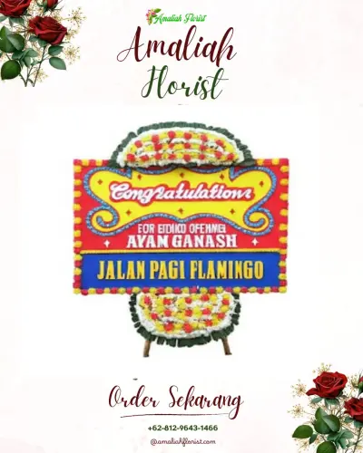 Bunga Papan Congratulation di Pasir Jambu
